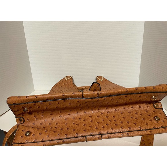 Micheal Kors Ostrich Embossed Hand or Shoulder Bag, Medium Bag - Picture 3 of 6